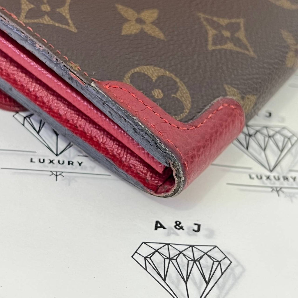 [PRE LOVED] Louis Vuitton Sarah Retiro Wallet in Monogram Canvass Red interior (MI2167)