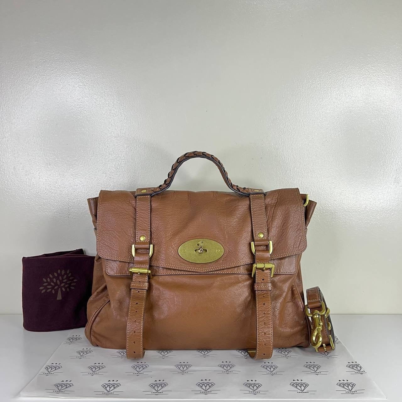 [PRE LOVED] Mulberry Oversized Alexa in Brown GHW