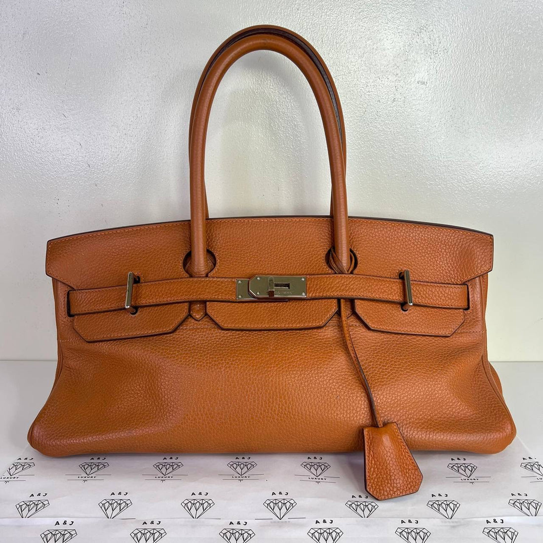 [PRE LOVED] Hermes JPG Shoulder Birkin 42 in Orange Clemence Leather PHW (Stamp H Square - 2004)
