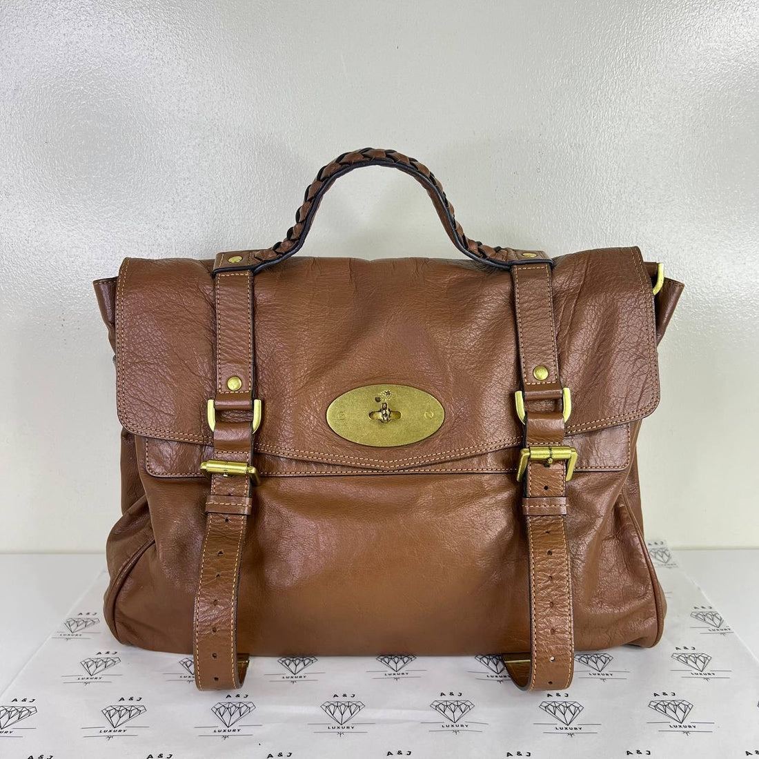 [PRE LOVED] Mulberry Oversized Alexa in Brown GHW