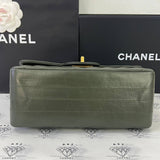 [PRE LOVED] Chanel Mini Reissue 2.55 in Green Distressed Calfskin Leather GHW (microchipped)