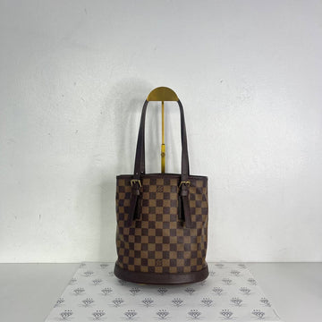 [PRE LOVED] Louis Vuitton Petite Bucket Bag in Damier Ebene Canvass (AR0958)