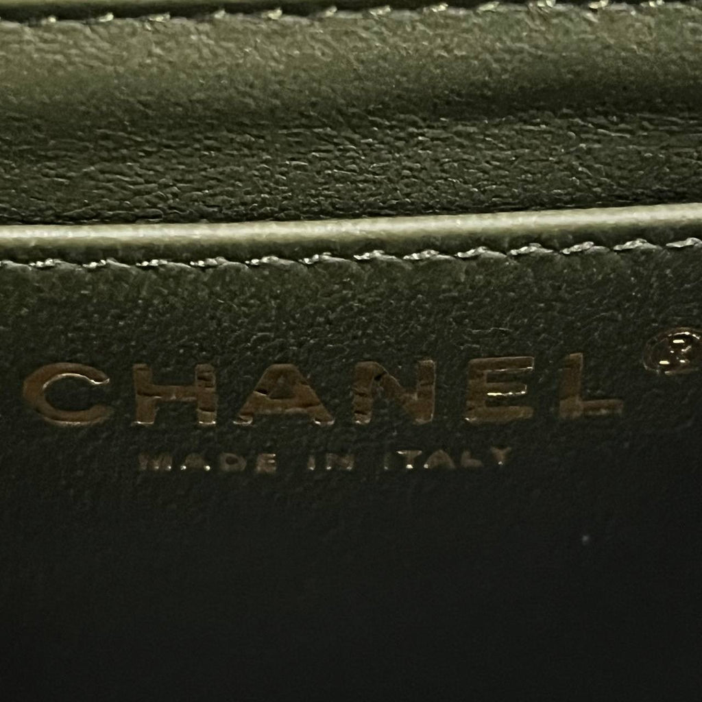 [PRE LOVED] Chanel Mini Reissue 2.55 in Green Distressed Calfskin Leather GHW (microchipped)