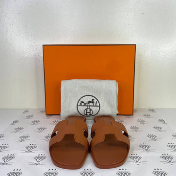 [PRE LOVED] Hermes Oran Sandals in Orange Canyon Size 37EU