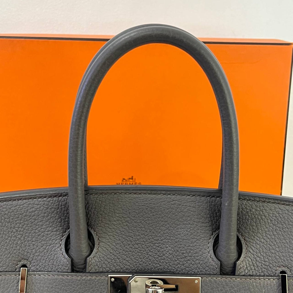 [PRE LOVED] Hermes Birkin 30 in Gris Etain Clemence Leather PHW (Stamp X - 2016)