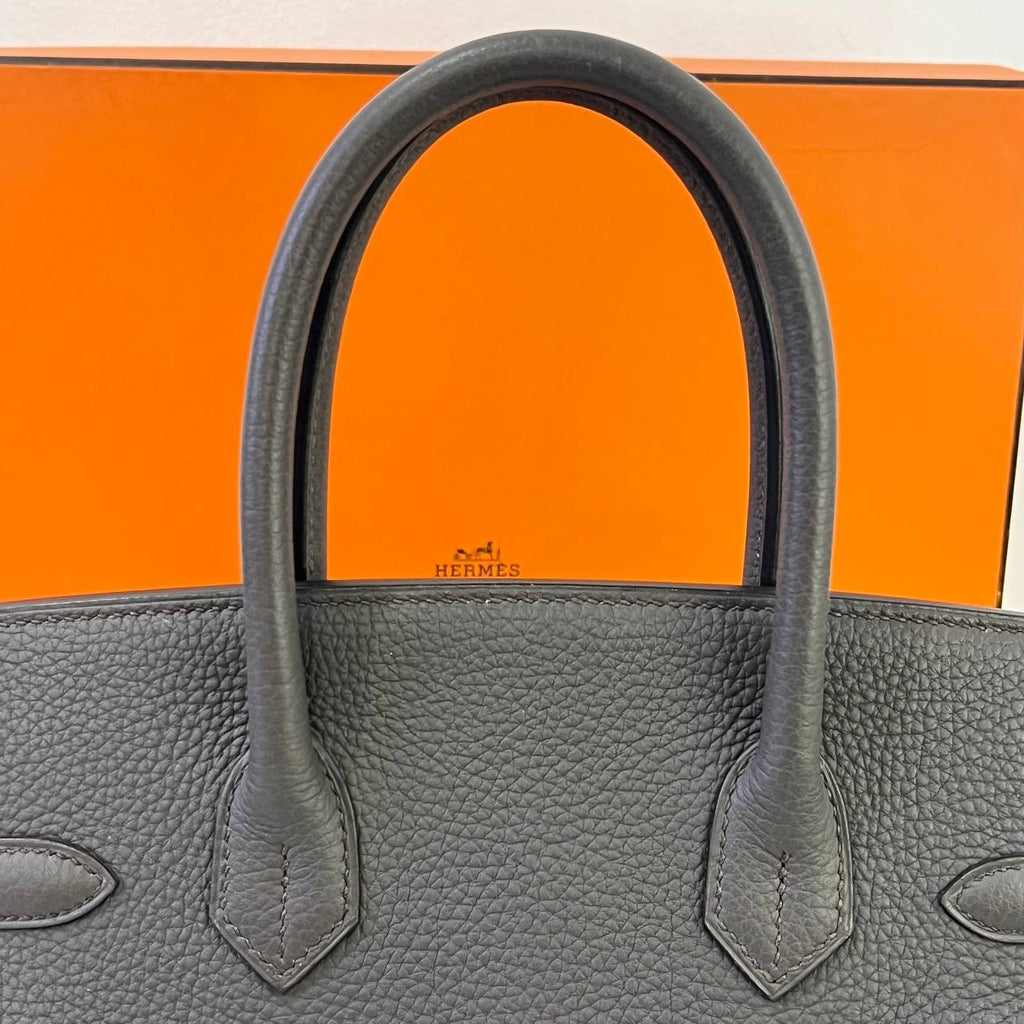 [PRE LOVED] Hermes Birkin 30 in Gris Etain Clemence Leather PHW (Stamp X - 2016)