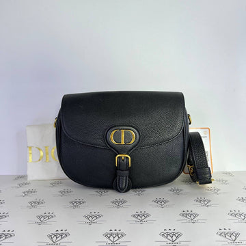 [PRE LOVED] Christian Dior Medium Bobby in Black Grained Calfskin Leather GHW (2021)