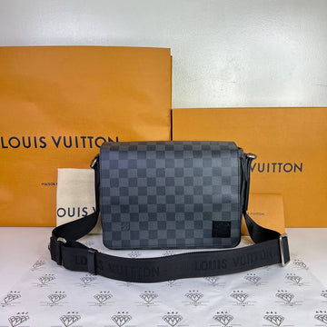 [PRE LOVED] Louis Vuitton District PM in Damier Graphite Canvass (microchipped)
