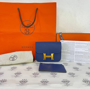 [BRAND NEW] Hermes Constance Slim in Bleu Navy Epsom Leather GHW (Stamp W - 2024)