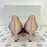 [PRE LOVED] Manolo Blahnik Satin Pumps in Light Pink Size 37EU