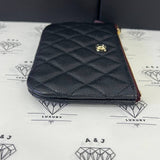 [PRE LOVED] Chanel Mini O Case in Black Caviar GHW (microchipped)