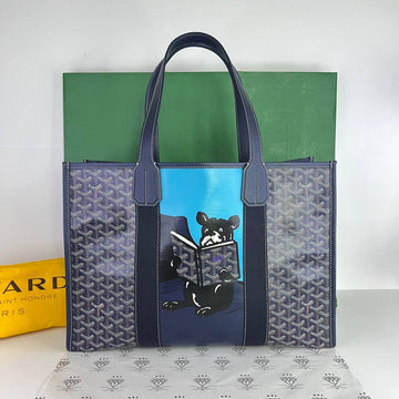 [PRE LOVED] Goyard Villette MM with Print in Blue (2021)