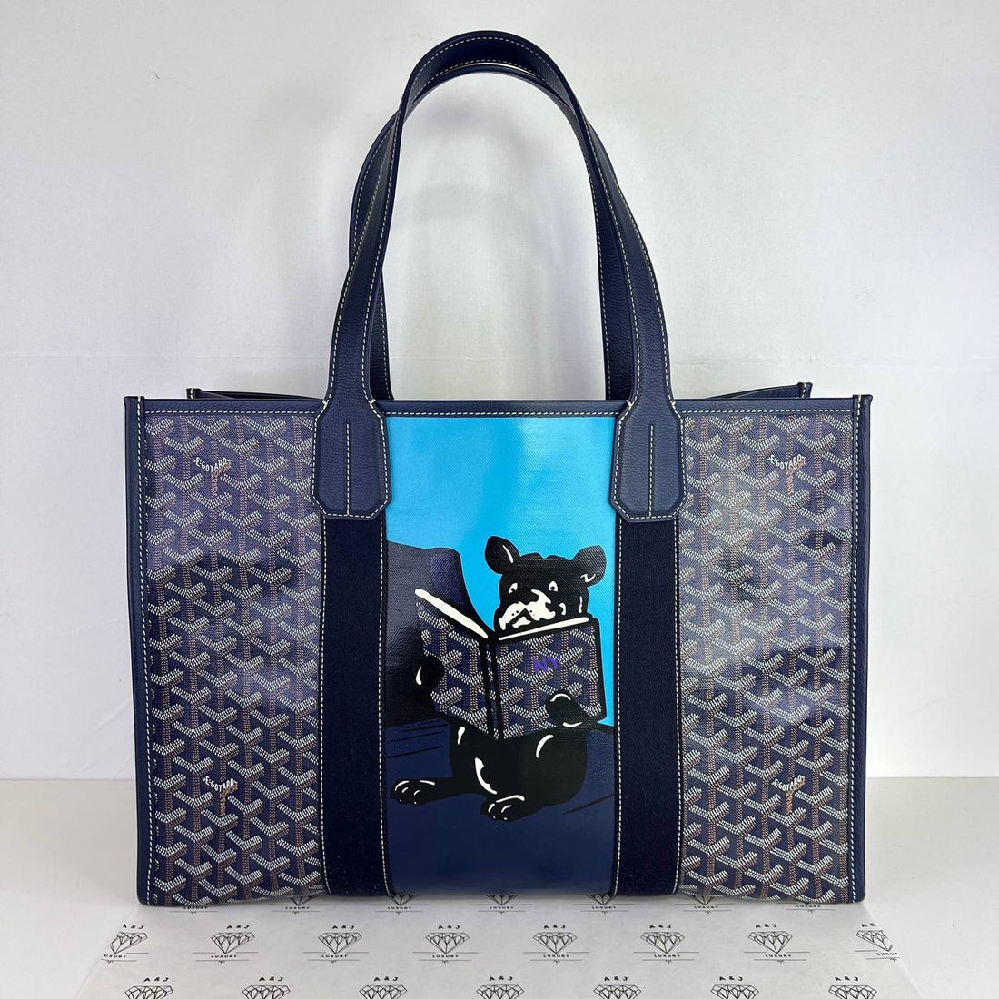 [PRE LOVED] Goyard Villette MM with Print in Blue (2021)