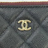 [PRE LOVED] Chanel Mini O Case in Black Caviar GHW (microchipped)