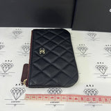 [PRE LOVED] Chanel Mini O Case in Black Caviar GHW (microchipped)