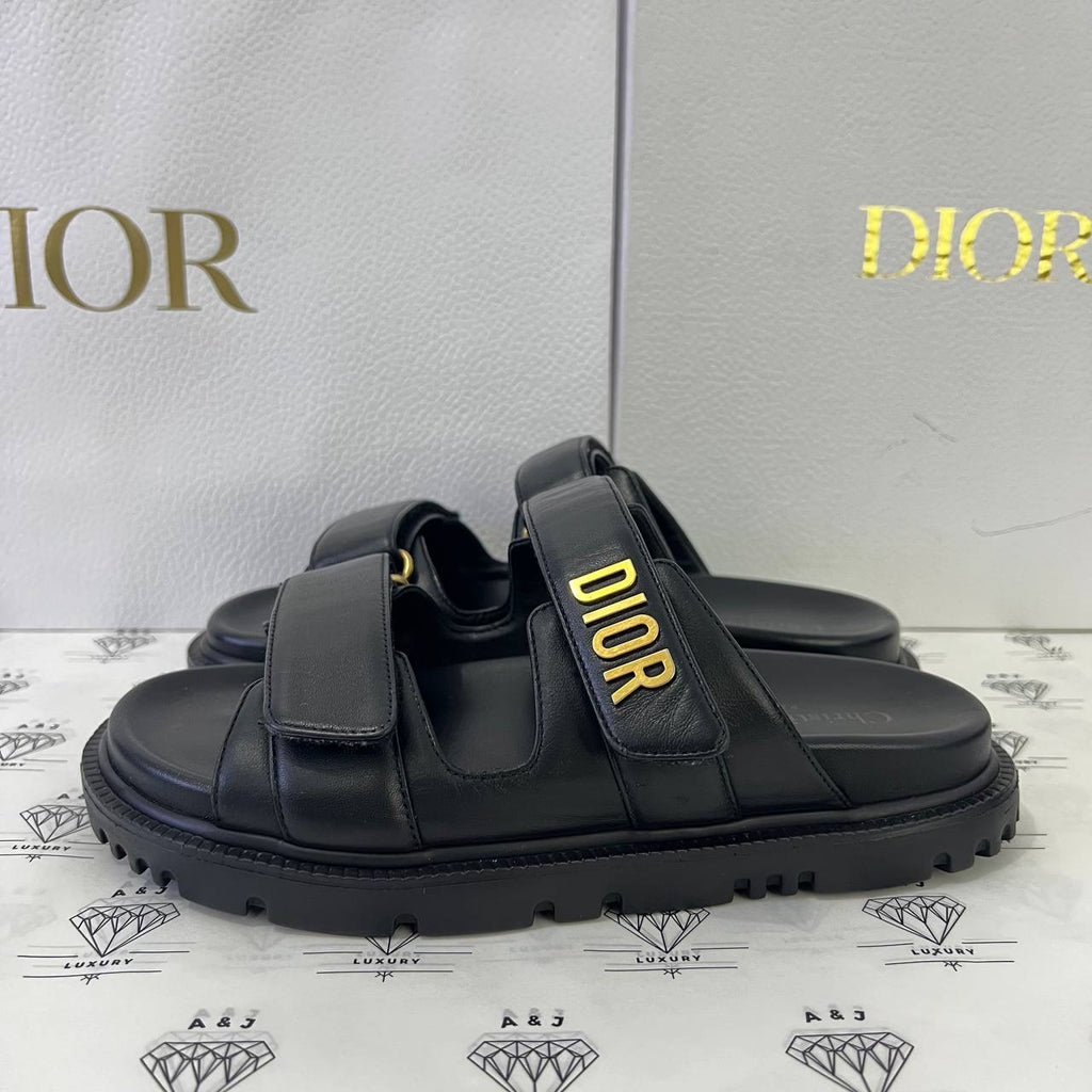 [PRE LOVED] Christian Dior Dioract Sandals in Black Size 36EU