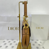 [PRE LOVED] Christian Dior Saddle in Caramel Grained Calfskin Leather GHW (2021)