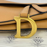 [PRE LOVED] Christian Dior Saddle in Caramel Grained Calfskin Leather GHW (2021)