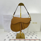 [PRE LOVED] Christian Dior Saddle in Caramel Grained Calfskin Leather GHW (2021)