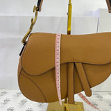 [PRE LOVED] Christian Dior Saddle in Caramel Grained Calfskin Leather GHW (2021)