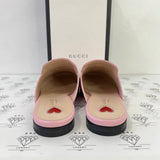 [PRE LOVED] Gucci Princetown Mules in Pink Lace Size 39EU