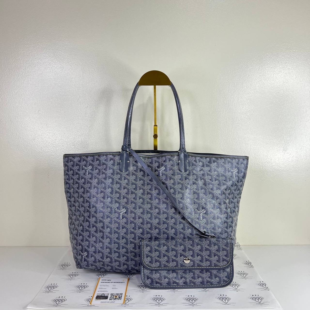[PRE LOVED] Goyard St Louis PM in Gray (2013)