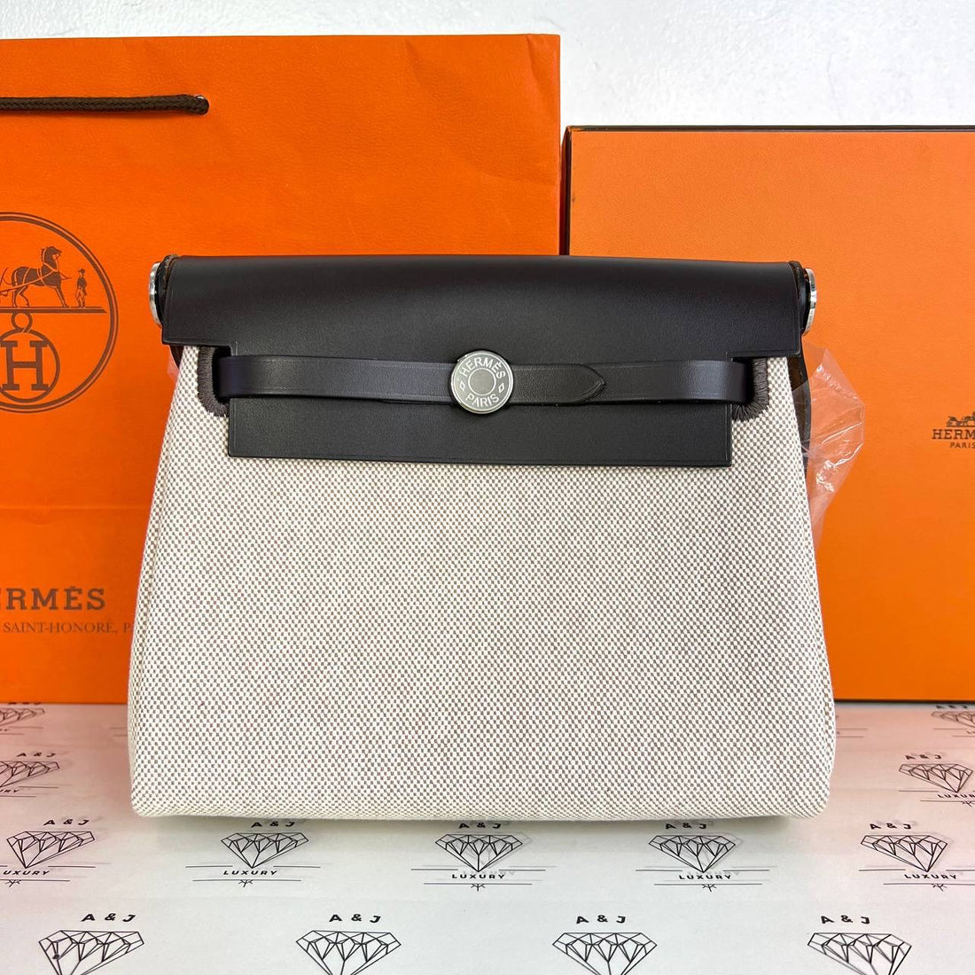 [BRAND NEW] Hermes Mini Herbag Zip 20 in Ebene PHW (Stamp K - 2025)
