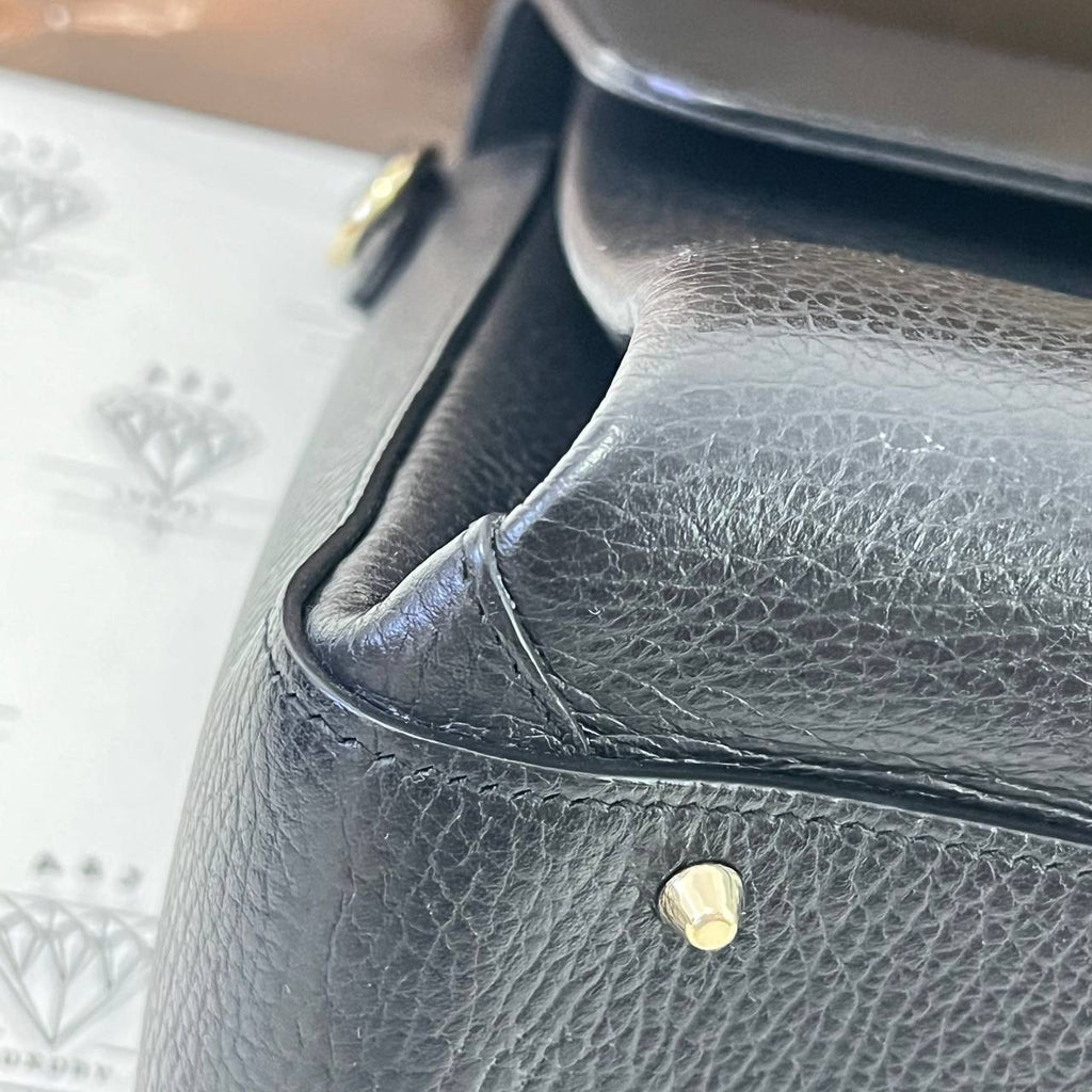 [PRE LOVED] Gucci Medium Interlocking Bag in Black GHW