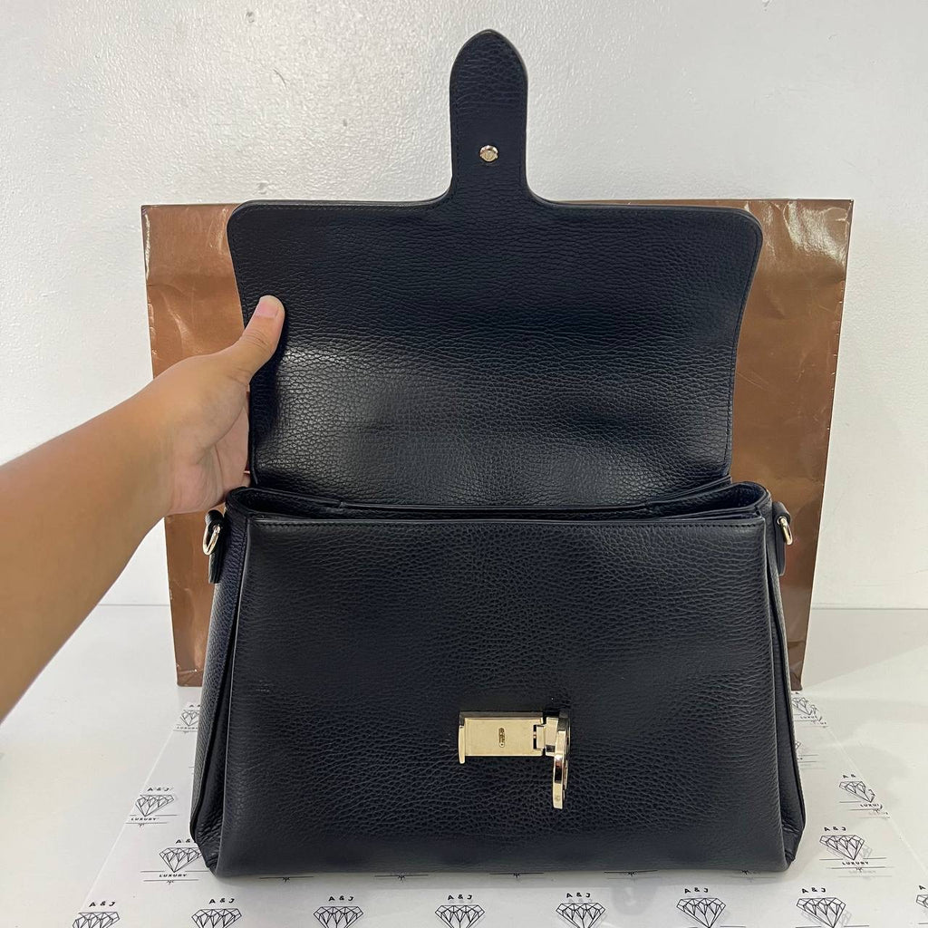 [PRE LOVED] Gucci Medium Interlocking Bag in Black GHW