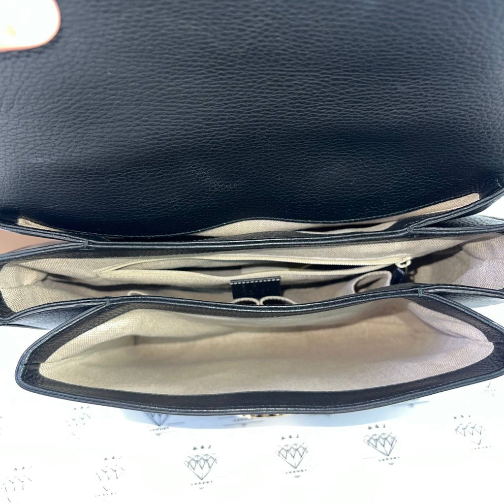 [PRE LOVED] Gucci Medium Interlocking Bag in Black GHW