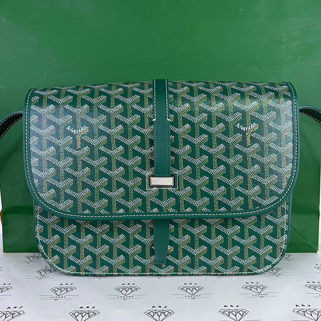 [PRE LOVED] Goyard Belvedere MM in Green (2026)