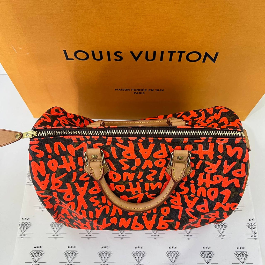 [PRE LOVED] Louis Vuitton x Stephen Sprouse Graffiti Speedy 30 in Monogram Canvass (AA5028)