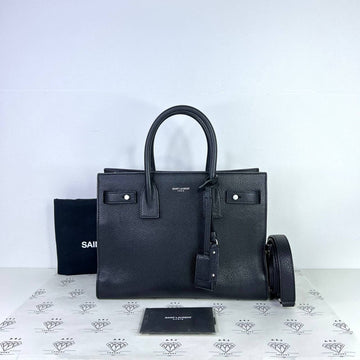 [PRE LOVED] YSL Small Sac De Jour in Black Grained Leather SHW