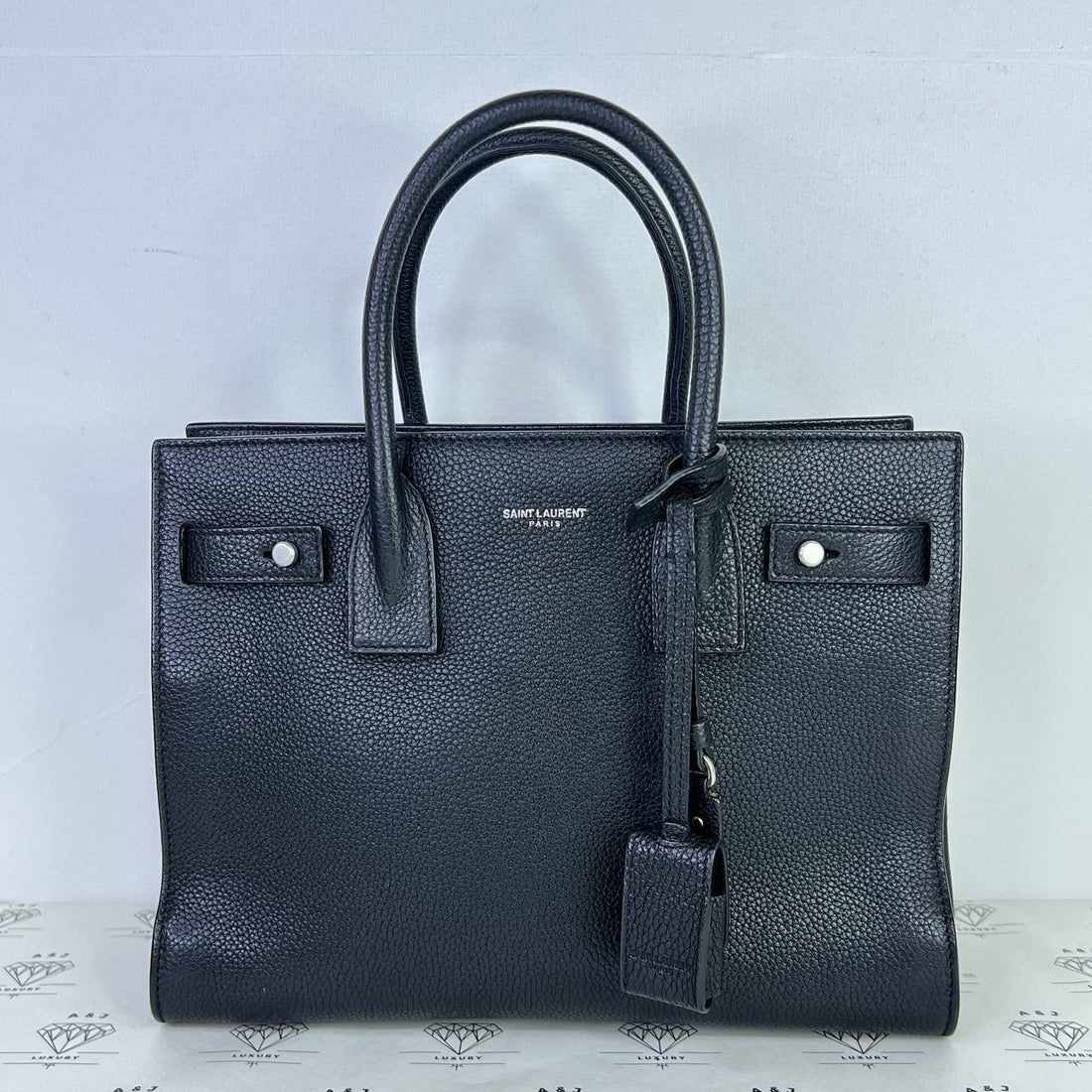 [PRE LOVED] YSL Small Sac De Jour in Black Grained Leather SHW