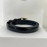 [BRAND NEW] Celine Small Triomphe Belt in Black Size 85