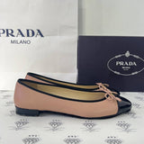 [PRE LOVED] Prada Ballerina Flats in Beige and Black Size 38EU