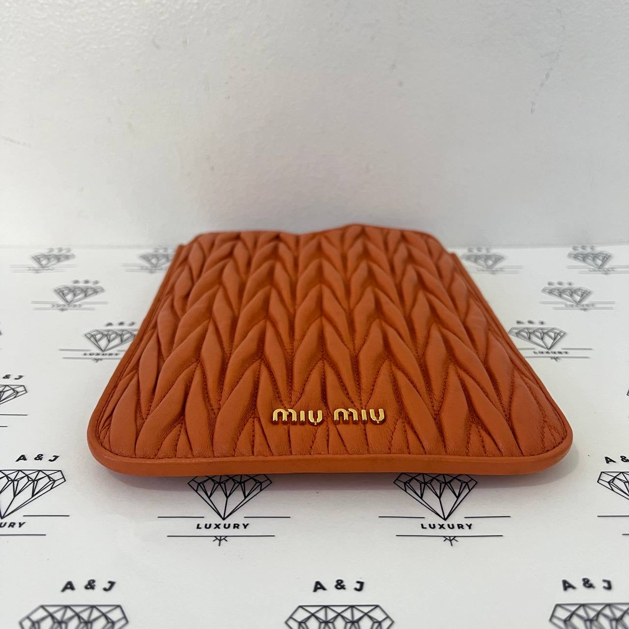 PRE LOVED] Miu Miu Ipad Mini Case in Orange – A&J Luxury