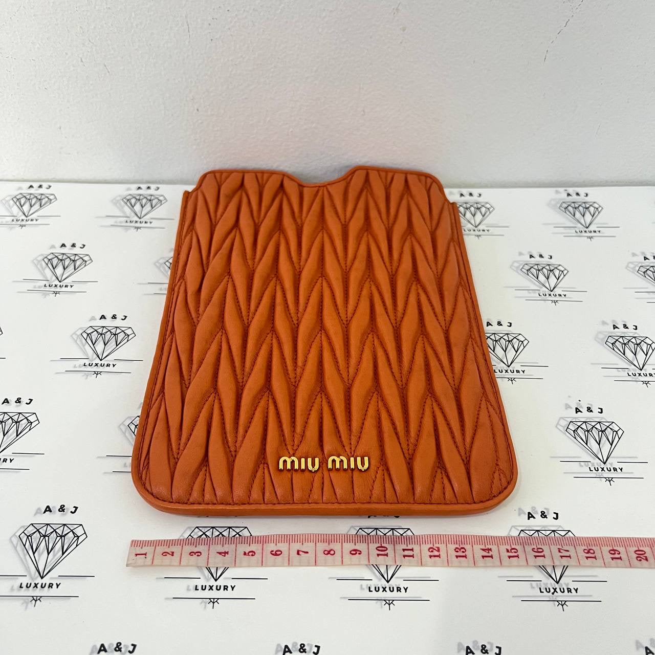 PRE LOVED] Miu Miu Ipad Mini Case in Orange – A&J Luxury