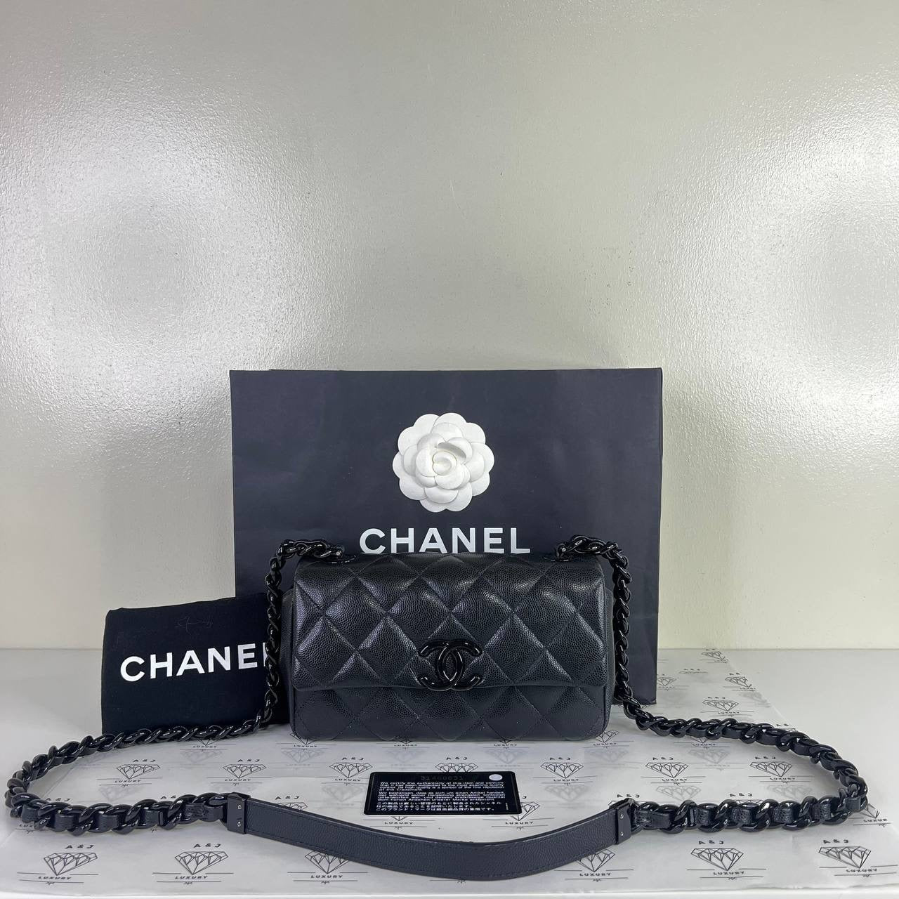 [PRE LOVED] Chanel My Everything Flap Black in So Black Caviar Leather (Series 31)
