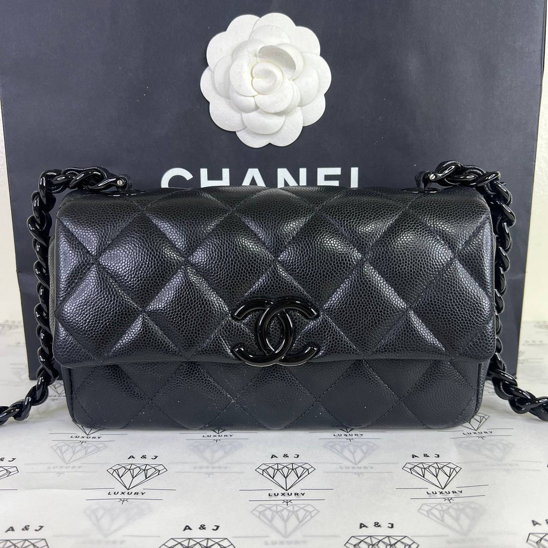 [PRE LOVED] Chanel My Everything Flap Black in So Black Caviar Leather (Series 31)