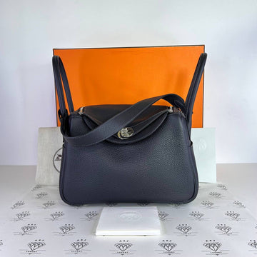 [PRE LOVED] Hermes Lindy 26 in Caban Clemence Leather PHW (Stamp K - 2025)