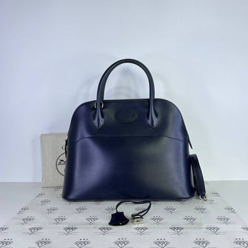 [PRE LOVED] Hermes Bolide 31 in Navy Box Leather PHW (Stamp C Square - 1999)