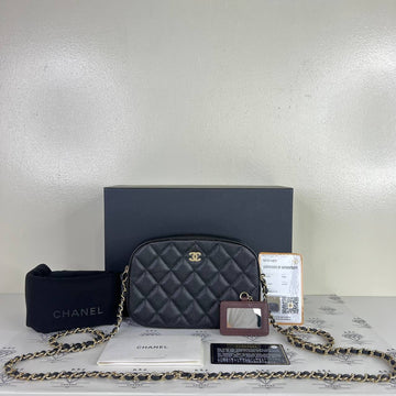 [PRE LOVED] Chanel Camera Case in Black Caviar Leather GHW (Series 31)