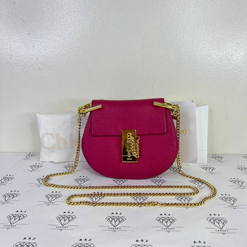 [PRE LOVED] Chloe Mini Drew in Pink GHW