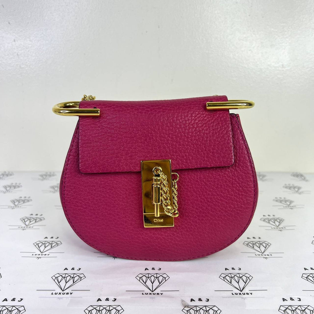 [PRE LOVED] Chloe Mini Drew in Pink GHW