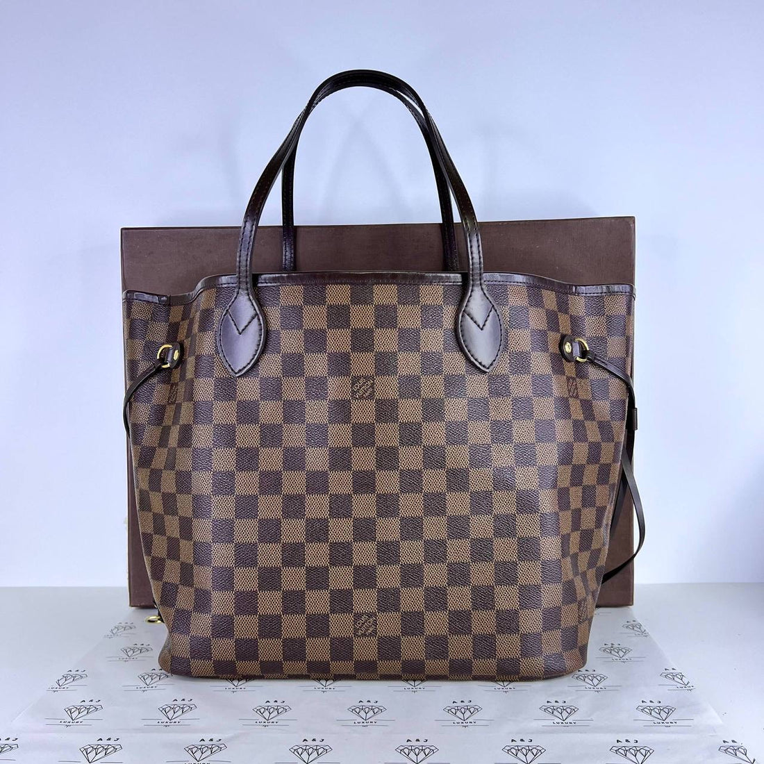 [PRE LOVED] Louis Vuitton Neverfull MM in Damier Ebene Canvass (SA4195)