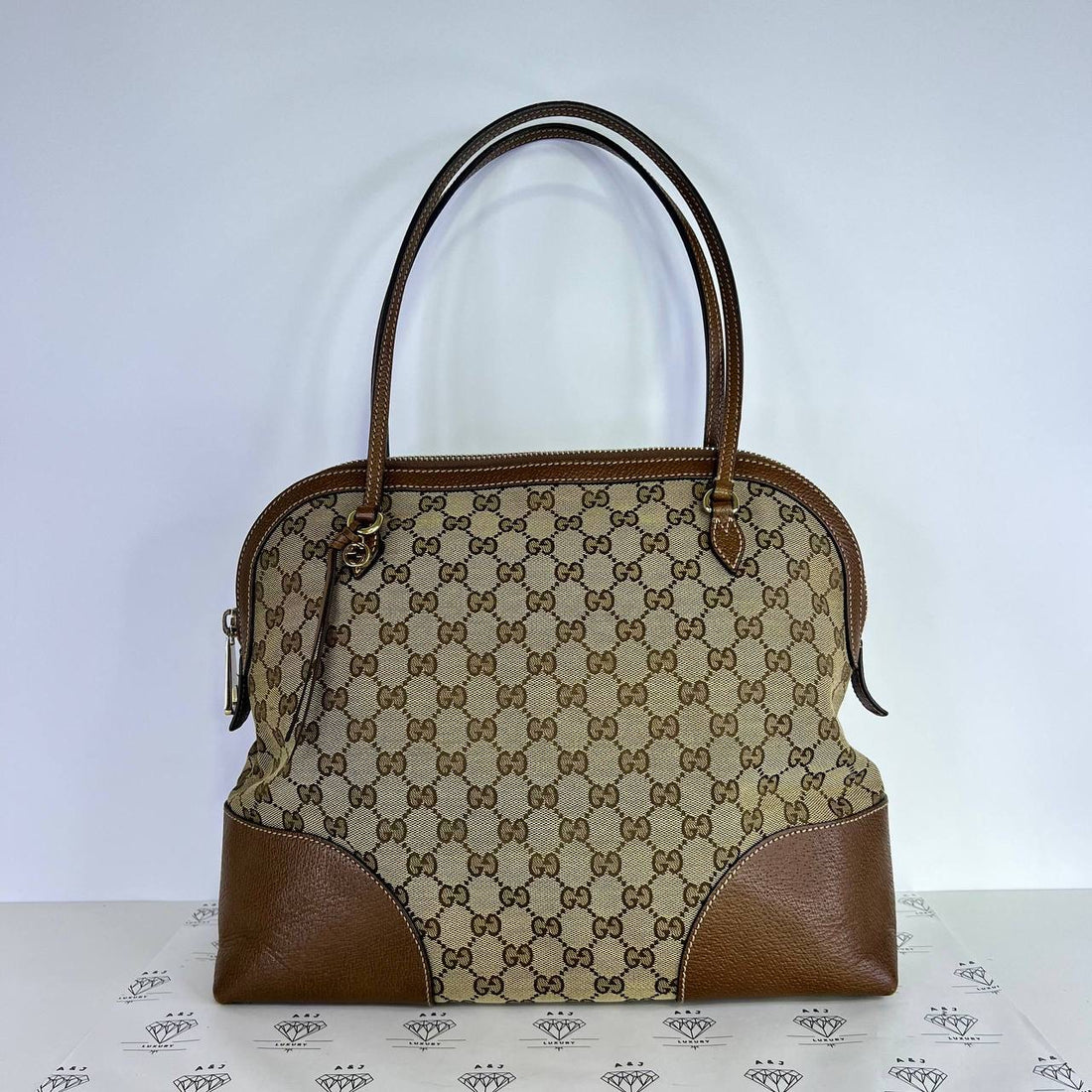 [PRE LOVED] Gucci Bree Dome Tote Bag in Brown