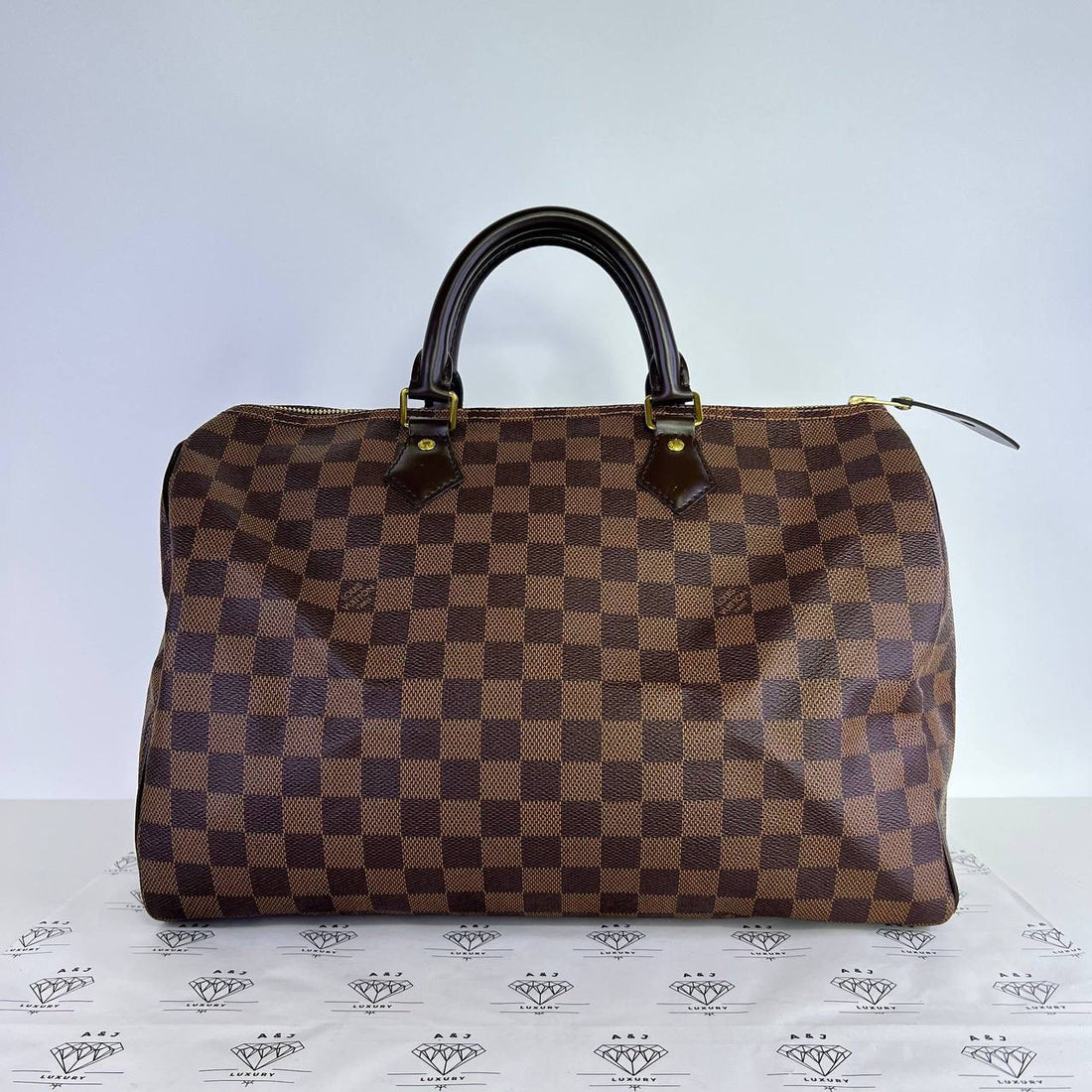 [PRE LOVED] Louis Vuitton Speedy 35 in Damier Ebene Canvass (SD4197)