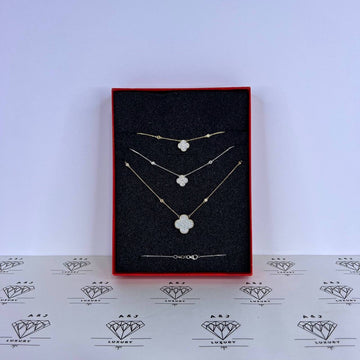 [BRAND NEW] Van Cleef & Arpels HK Setting Clover Diamond Necklace in YG/WG/RG