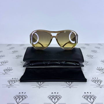 [PRE LOVED] Chanel 5508 Pilot Round Sunglasses in Brown